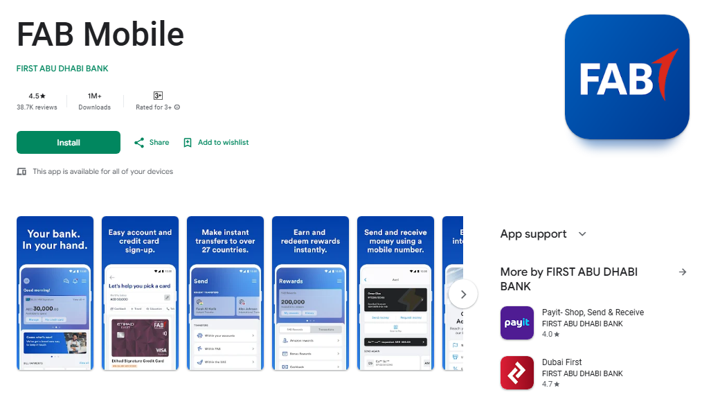 FAB Mobile Banking App