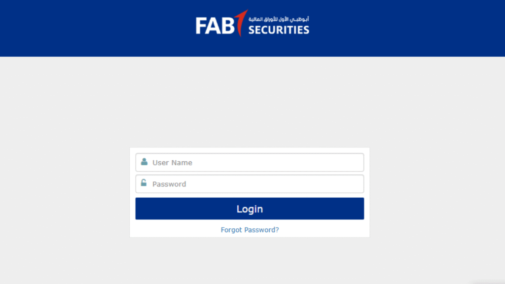 FAB Securities Login