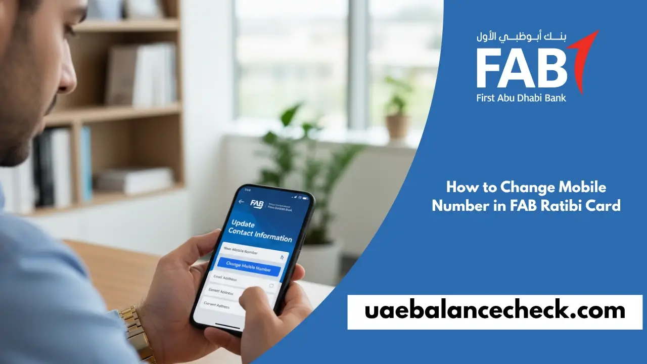 How to Change Mobile Number in FAB Ratibi Card