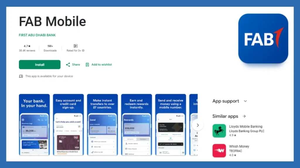 FAB Mobile Banking App